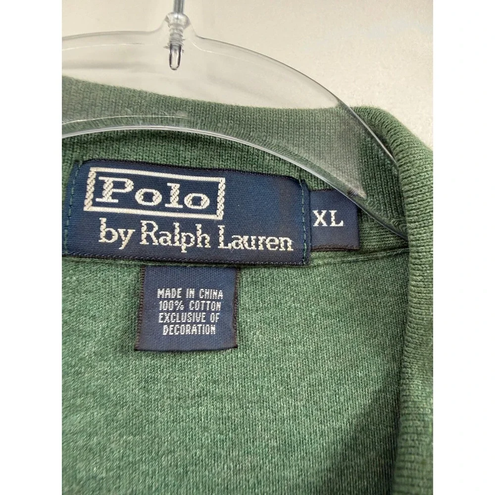 Polo Ralph Lauren Mens XL Green Heather Short Sleeve Cotton Polo Shirt